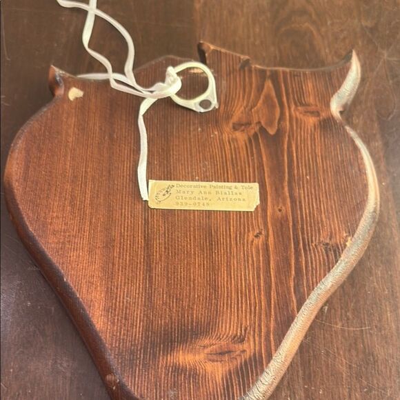 Hand painted Signed Strawberry Wooden Wall Decor - Picture 4 of 5